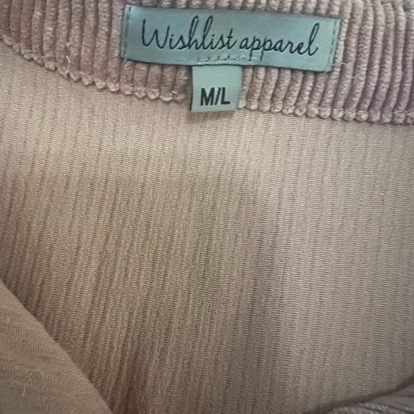 Light pink shacket M/L - Picture 2 of 2